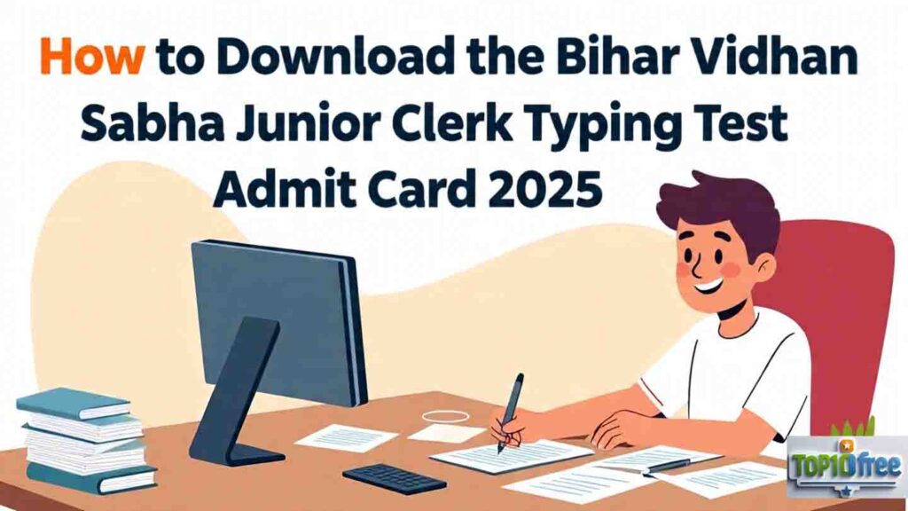 How to Download the Bihar Vidhan Sabha Junior Clerk Typing Test Admit Card 2025