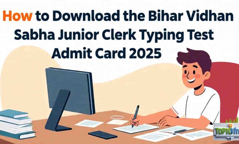 How to Download the Bihar Vidhan Sabha Junior Clerk Typing Test Admit Card 2025